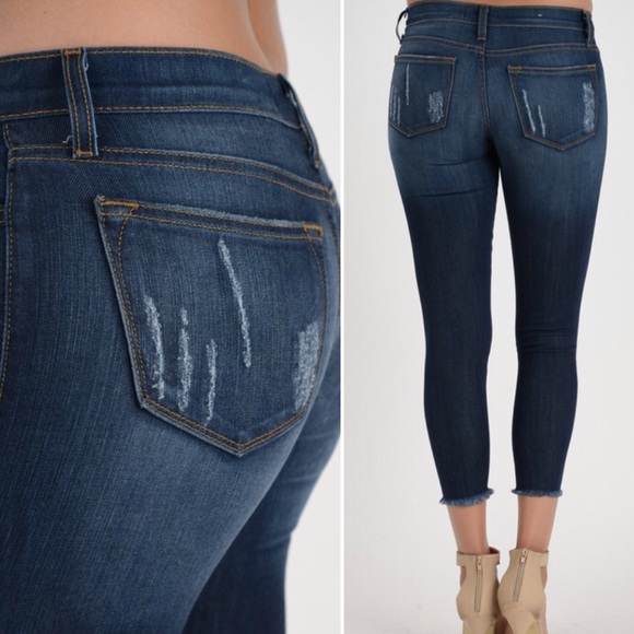 ❗️Last 1! Size 26 Judy Blue Ankle Fray Crop Jean - Picture 3 of 3